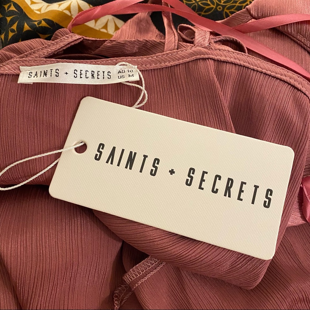 Mauve saints and secrets cowl neck mini dress - Picture 8 of 9